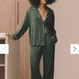 Anthropologie Briar Piped Pajama TOP SIZE LARGE